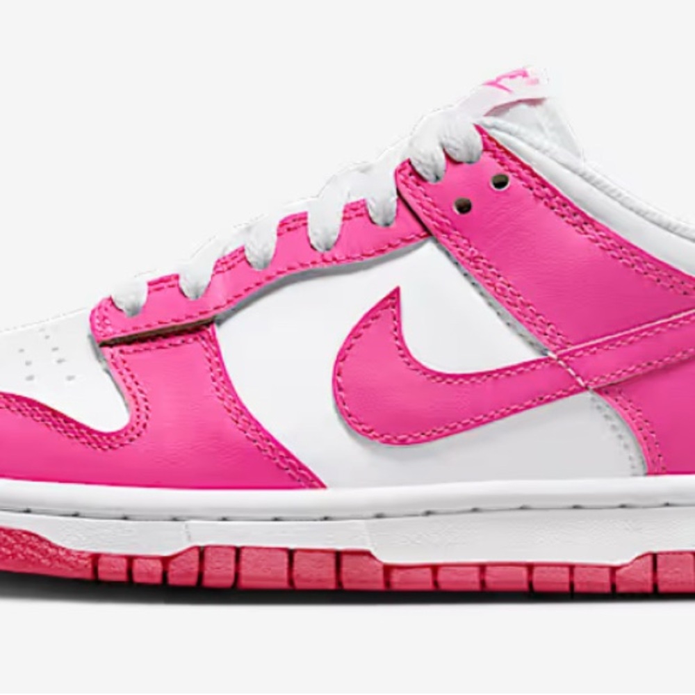 NIKE Girls Pink Dunks Low Worn Once